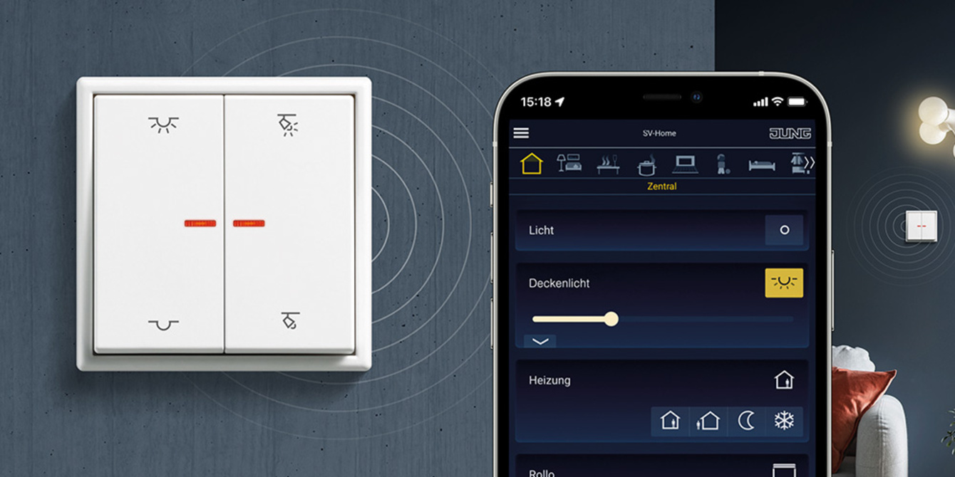 KNX RF Taster bei SES Solar-, Elektro- und Sanitärtechnik GmbH in Magdeburg